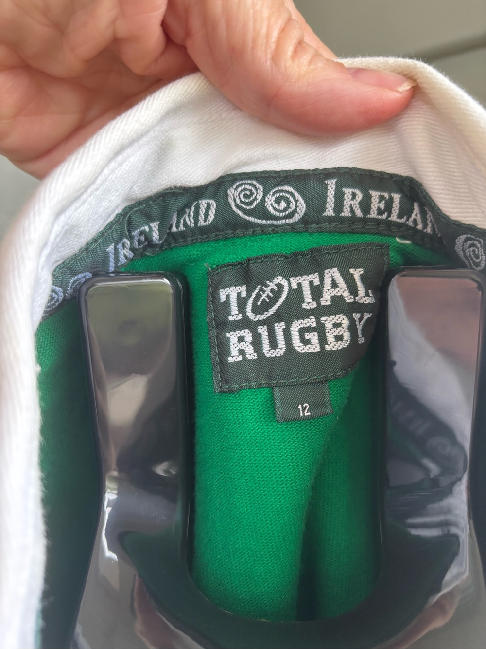 Total Rugby Ireland Youth Size 12 Rugby Shirt Green‎ Shamrock Long Sleeve Irish - Picture 3 of 7